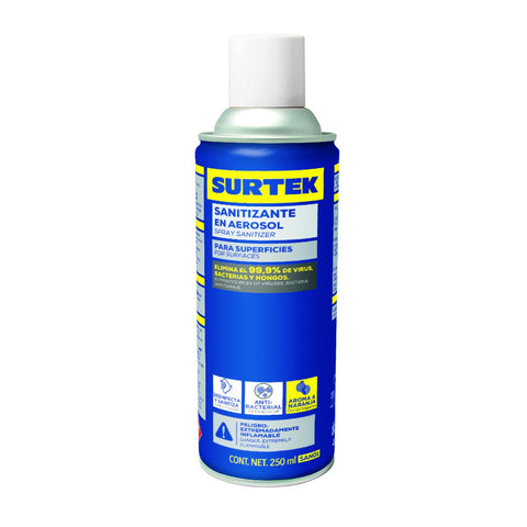 Sanitizante en aerosol 250 ml, Surtek SAN01