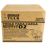 TROLE PARA CARGA 500KG NEGRO D2, DOGOTULS GM5174