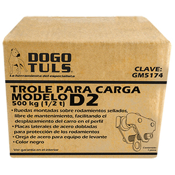 TROLE PARA CARGA 500KG NEGRO D2, DOGOTULS GM5174