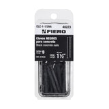 Blíster con 20 clavos negros para concreto 1-1/2', Fiero 40223