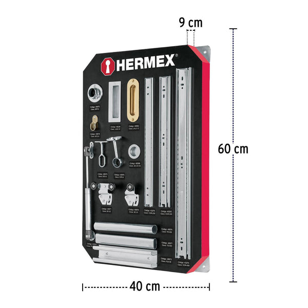 Exhibidor Hermex de accesorios para closet, Hermex 57189