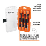 Juego con desarmadores de precisión, 6 piezas 14202