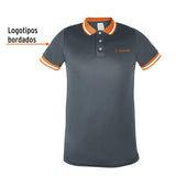 Playera tipo polo dry fit gris, para caballero, talla XG, Truper 61084