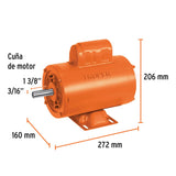 Motor eléctrico monofásico de 3/4 HP, alta velocidad, Truper 102310