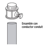 Tubo de acero de 3 m pared delgada, 1/2', Volteck 47232