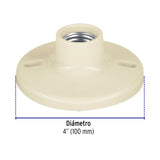 Portalámpara 4' de baquelita, Volteck 46520