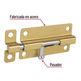 Pasador de barril de acero latón 4', Hermex 45721