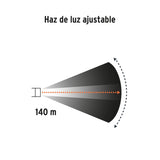 Linterna de minero, 80 lúmenes, 1 LED, recargable, Truper 102129