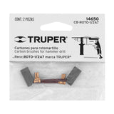 Bolsa con 2 carbones de repuesto para ROTO-1/2A7, Truper 14650