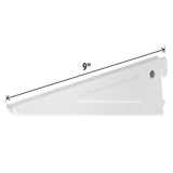 Ménsula plana blanca para cremallera doble, 22cm Fiero 47713