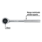 Matraca cuadro 3/8' cabeza redonda con disco, Pretul 27354