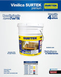 Pintura Vinílica Premium amarillo intenso 19lt Surtek SP10414