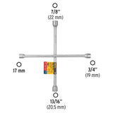 Llave de cruz 16' galvanizada, Pretul 28889
