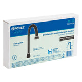 Cuello para mezcladora de lavabo,tipo bar,negro mate, Aqua 46725