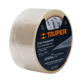 Cinta de empaque 48 mm x 50 m transparente, Truper 12555