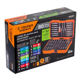 Juego de puntas mixtas 1' y 2', 80 piezas, Truper Expert 102391