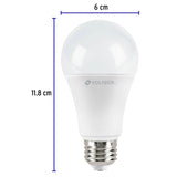 Lámpara LED tipo bulbo A19 14 W luz de día, caja, Volteck 46221