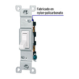 Interruptor vertical de palanca, Standard, blanco, Volteck 47727