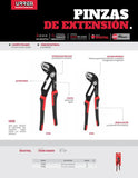 Pinza extensión 10" 7 posiciones Quick Release Urrea. 270GI