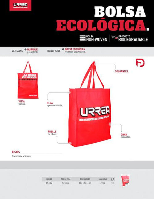 Bolsa ecológica 40x50x14cm URREA BE40U