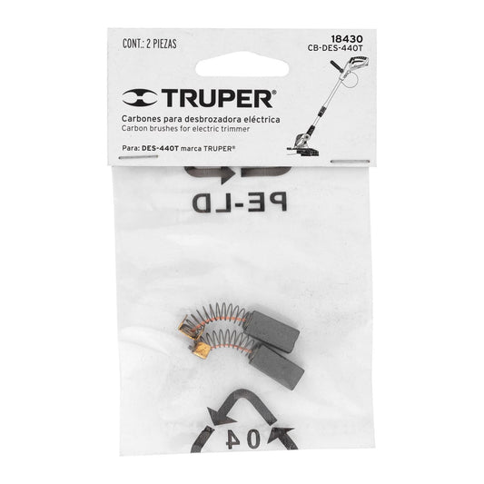Bolsa con 2 carbones de repuesto para DES-440T, Truper 18430