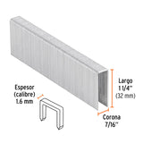 Caja con 1000 grapas corona 7/16' cal. 16, 32mm p/ENNE-160 13334