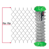 Rollo 20 m x 2 m malla ciclónica calibre 11 abertura 63 mm, Fiero 42941