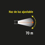Linterna LED recargable de aluminio, 130 lúmenes Truper 101381