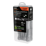 Estuche con 50 dados magnéticos de 3/8' largo 2', Expert 102613