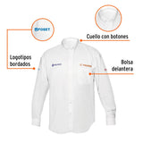 Camisa blanca para caballero, manga larga talla XG, Truper 60363