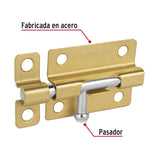 Pasador de barril de acero latón 3', Hermex 45722