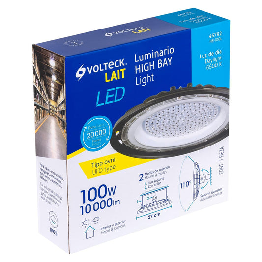 Luminario de LED 100 W High Bay, Volteck 46792