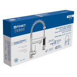 Monomando con doble salida para fregadero, Cromo, Foset 49106