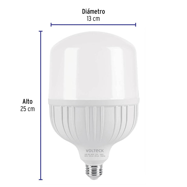 Lámpara LED alta potencia 50 W (equiv.450 W), luz de día, Volteck 46228