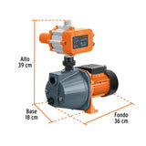 Bomba presurizadora jet hierro 1/2 HP con control, Truper 102856