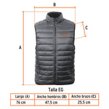 Chaleco de plumas para caballero talla XG, Truper 65009