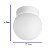 Pantalla decorativa esférica, sin lámpara, Volteck 40236