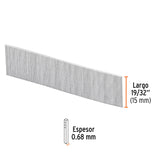 Caja con 10000 clavos calibre 23, 15 mm para CLNE-23, Truper 13374