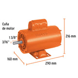 Motor eléctrico monofásico de 1 HP, alta velocidad, Truper 102311