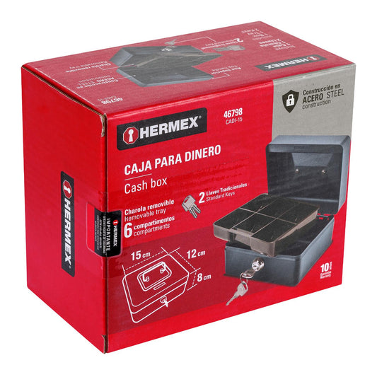 Caja para dinero, 15 cm, Hermex 46798