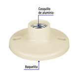 Portalámpara 4' de baquelita, Volteck 46520