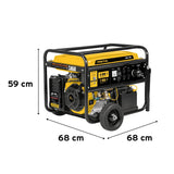 Generador eléctrico con motor a gasolina, 8,000W, Pretul 26036