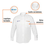 Camisa blanca para caballero, manga larga talla XXG, Truper 60385