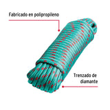 Piola de Polipropileno trenzada, multicolor, 8mm x 15m, Fiero 47810