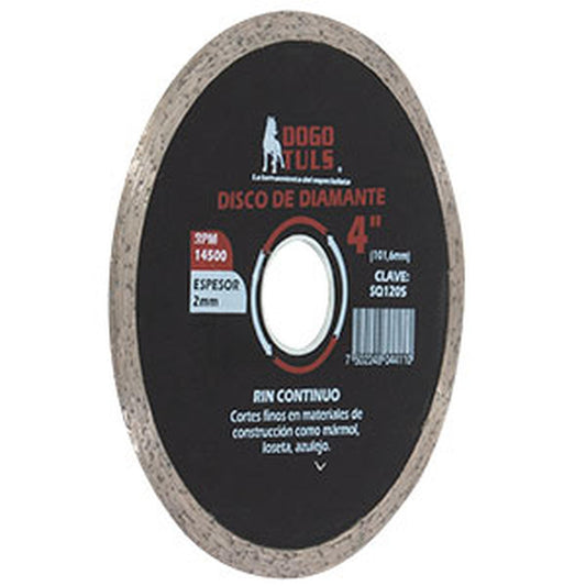 DISCO DE DIAMANTE RIN CONTINUO 4", DOGOTULS SQ1205