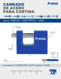 Candado de acero con cubierta plástica de PVC 70 mm, llave estándar, Prolok 62CA