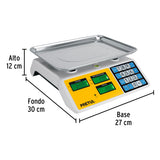 Báscula electrónica multifunciones capacidad 30kg, Pretul 27119