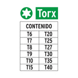 Juego de 12 puntas Torx largo 2', Expert 101678