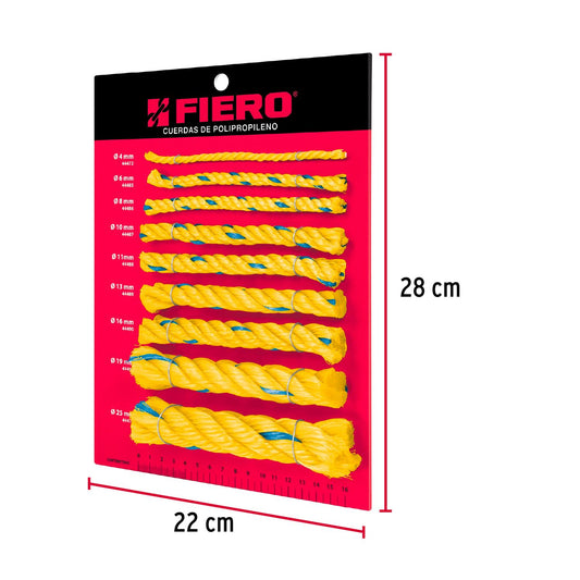 Exhibidor de cuerdas de polipropileno, Fiero 55694