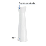 Pedestal cerámico para lavabo, blanco, Foset 44005